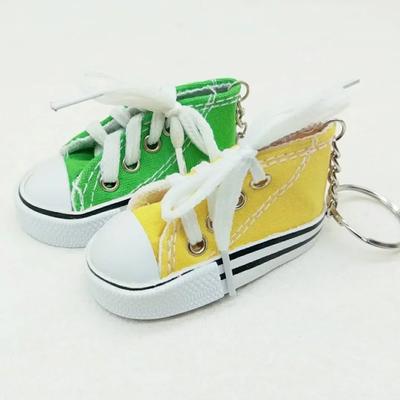 New 1pcs Car Motorcycle Bike Kickstand Enlarger Canvas Sneaker Tennis Shoe Keychain Sports Shoes Keyring Funny Gifts