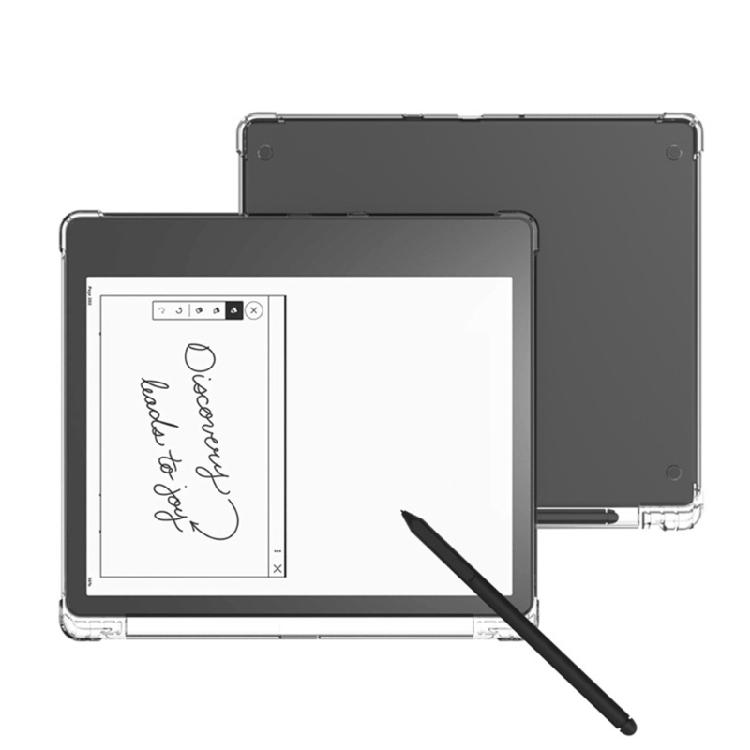 Silicone Transparents TPU Case for Scribe 10.2inch 2022/2024 with Pen Holder and Scratch Resistance Air Bag