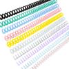 KW-trio 10pcs Plastic 30-Hole Loose Leaf Binders Ring Binding Spines Combs 85 Sheets Capacity for