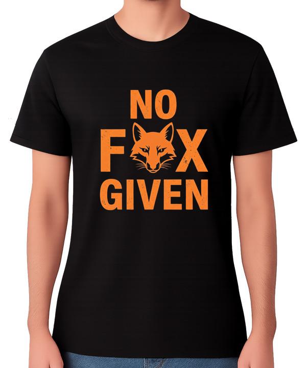 

No Fox F#cks Given T-Shirt Funny Fox Pun Humour Don t Care CBA Graphic Tee 5XL різнокольоровий