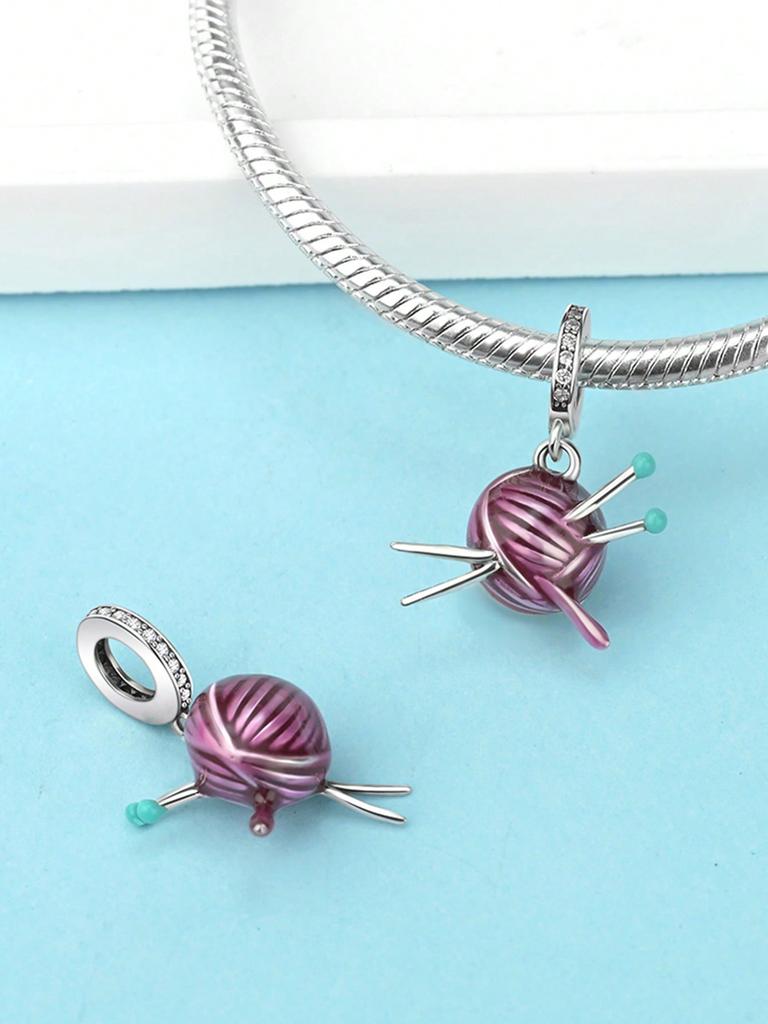 Charms Plata Copper Colors Pink Flower Heart Hat Bead Charm Pendant For Original Bracelet For Women Diy Jewelry Love Gift