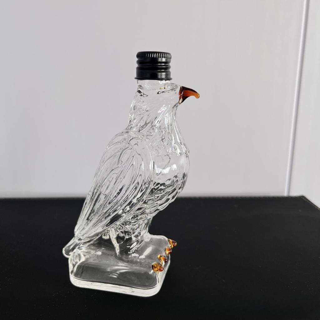 Eagle Whiskeyflaska, bubbelflaska i högborosilikatglas, djurformad ny produkt, djurformad flaska