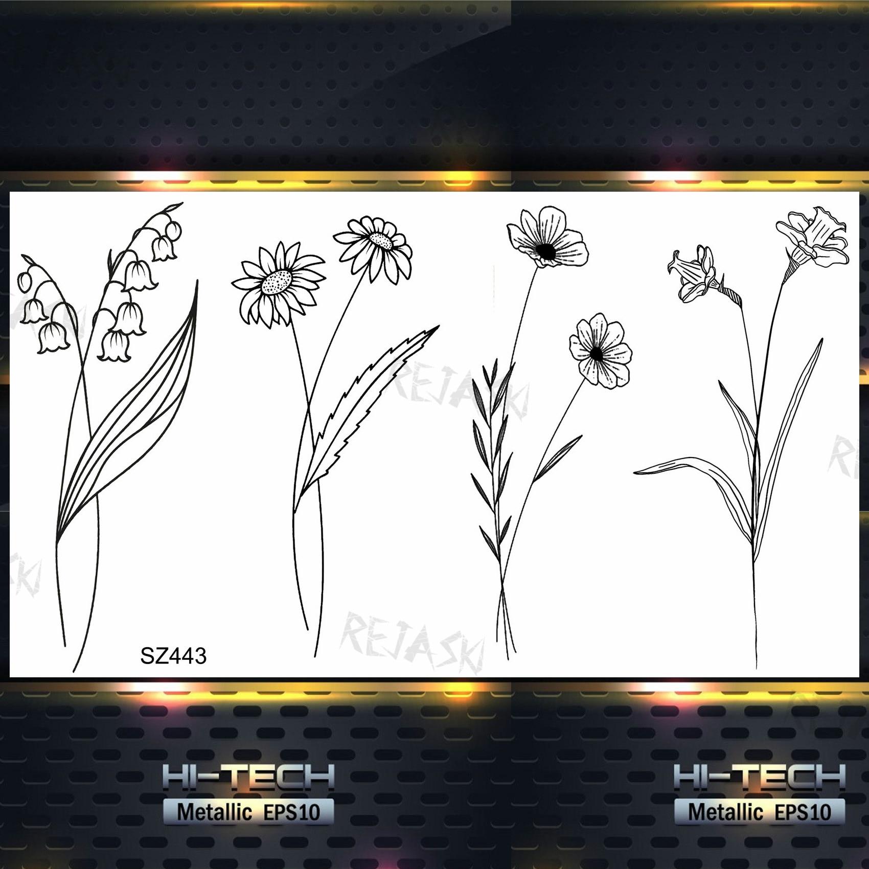 

Маленькие временные татуировки с цветком мака для женщин и взрослых, лаванда, реалистичные поддельные татуировки, наклейки, боди-арт, переводные татуировки с водой