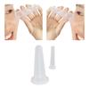 2pcs Cupping Therapy Set Silicone Vacuum Massage White Small Facial Cupping Kit for Home Use