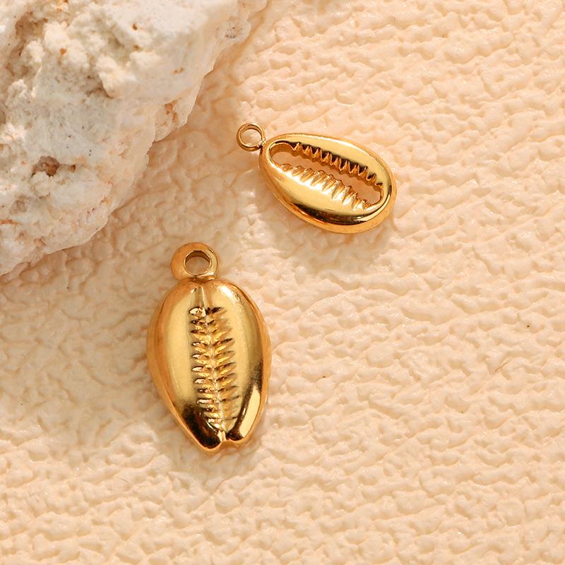European & American Ocean Series Seashell Stainless Steel Plated Jewelry: DIY Fashion Bracelets, Earrings & Necklace Accessories