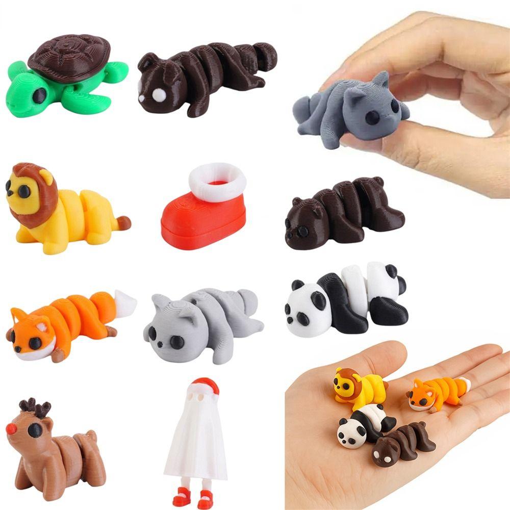 Cute Critter Style Multi-Joint Fidget Toys Multi-Jointed Movable Office Desk Decoration  Home Decor