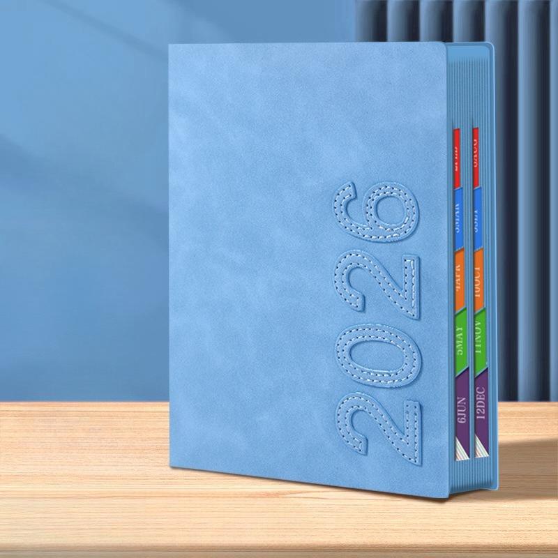 2026 12-Month Annual Plan Notebook/Calendar A5 Blue