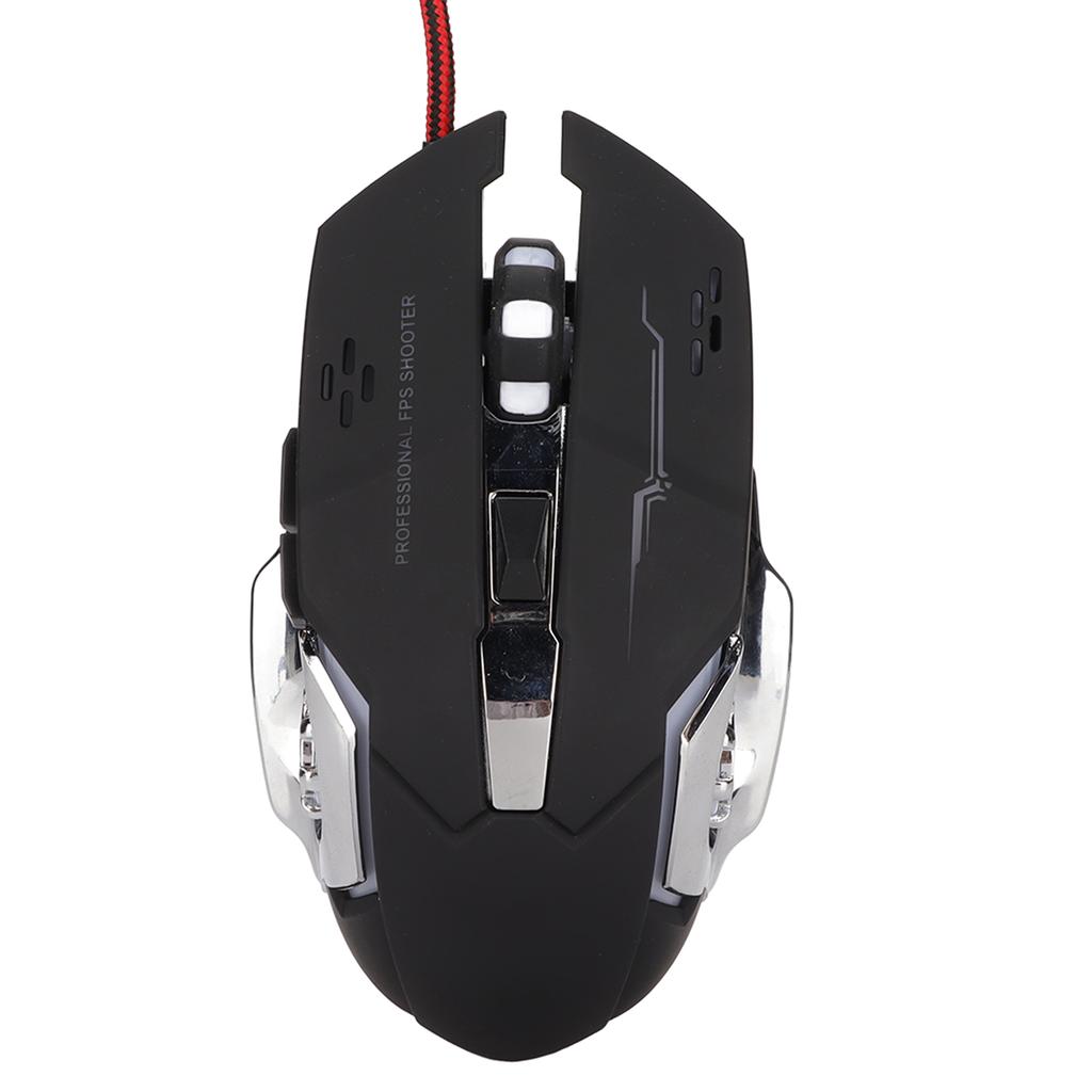 RGB Kabelgebundene Gaming-Maus Seitentasten-Design 1200DPI RGB Atemlicht USB Mechanische Gaming-Maus