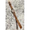 Used Working Item, SEIKO QUARTZ Ladies' Watch, Gold Dial, Vintage, Small, Leather Strap