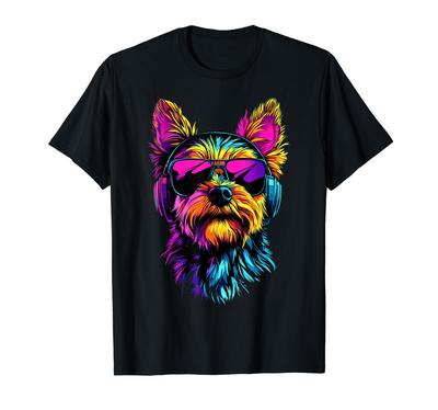 Yorkshire Terrier Sunglasses Dog Lover Sweet Yorkie T-Shirt