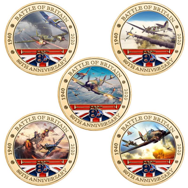 Battle of Britain commemorative coin, military coin, challenge coin, commemorative medal, enthusiast's collection