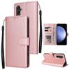Étui Portefeuille en Cuir PU pour Samsung Galaxy S25 FE S25 Edge S25 Ultra S24 Ultra S24 Plus S23 Ultra S23 S22 S21 S20 FE Housse