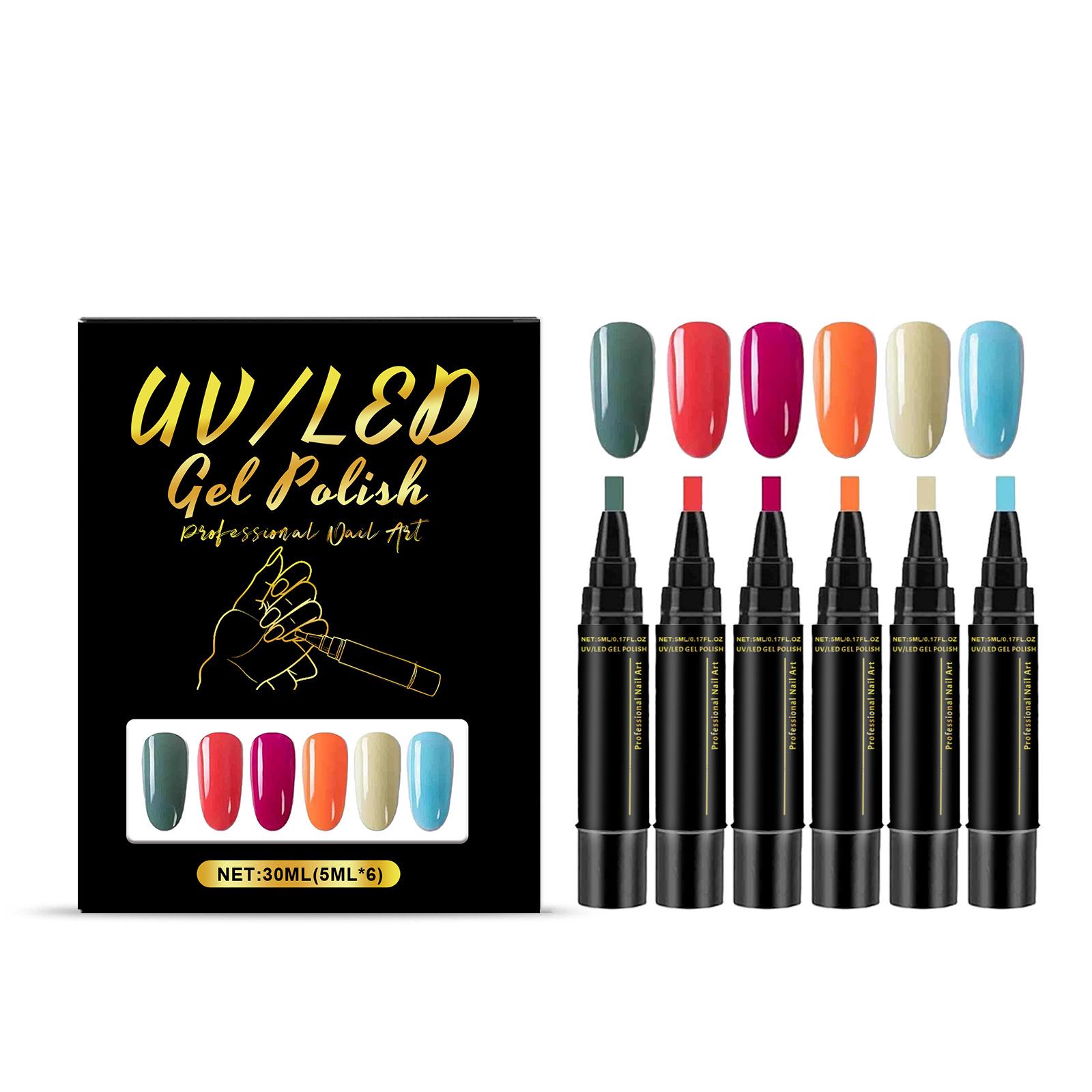 

Home Manicure Gel Pen Set: Multi-Color Nail Art Pens for Easy, Fashionable Designs