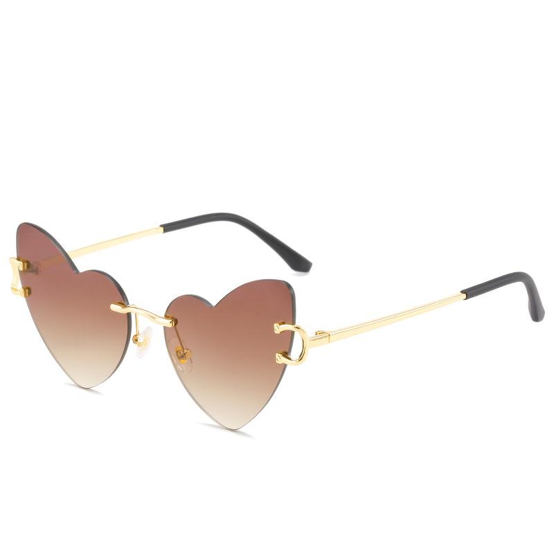 Spring Love Sunglasses, Personalized Heart-Shaped Glasses, Street Photography Trendy Sunglasses For Women