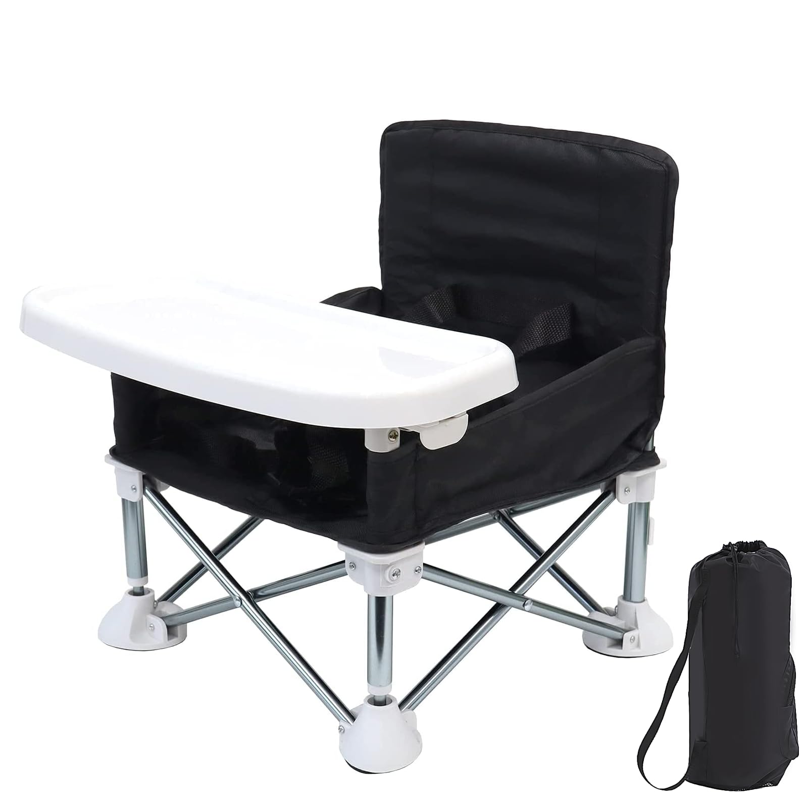 

UBRAVOO детский столик сумка для хранения безопасная грузоподъемность складной портативный детский обеденный стульчик стул, стул, детский, младенец, в комплекте, складной, чёрный