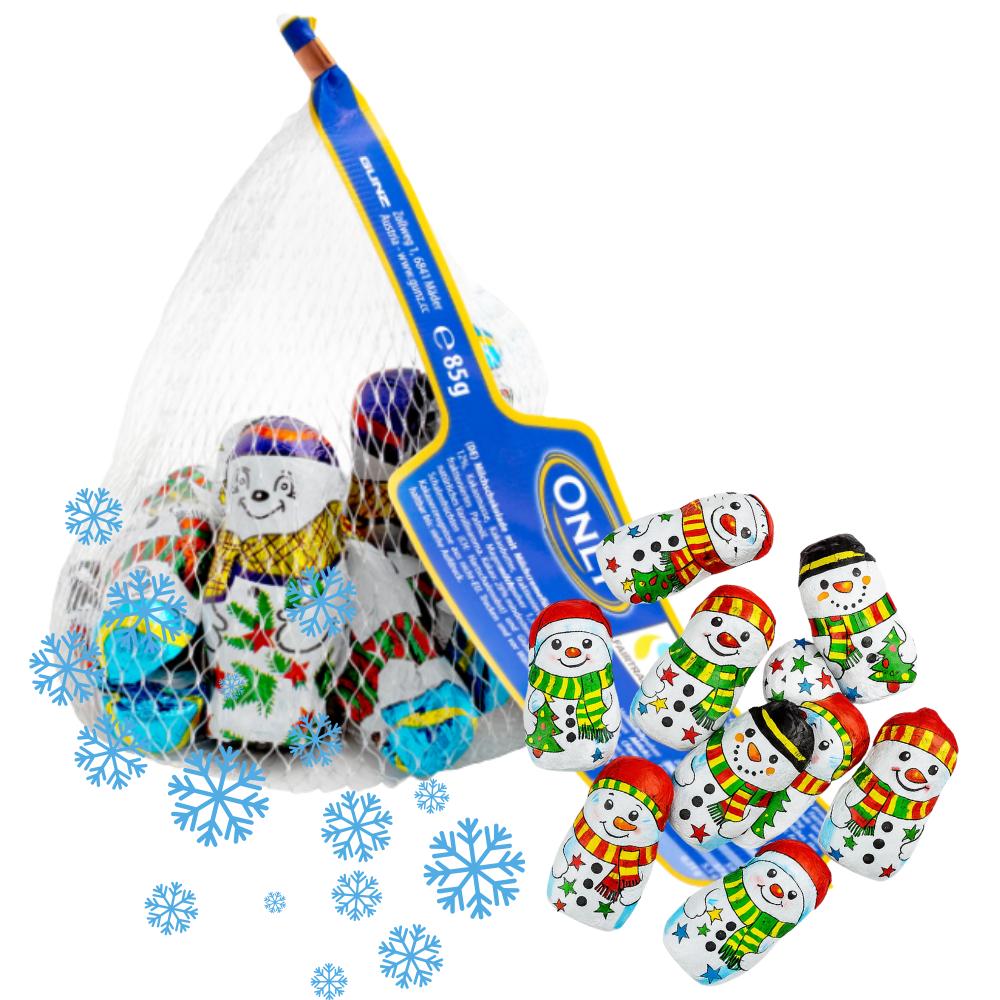 Nur Schokoladen-Schneemänner Weihnachten 85g