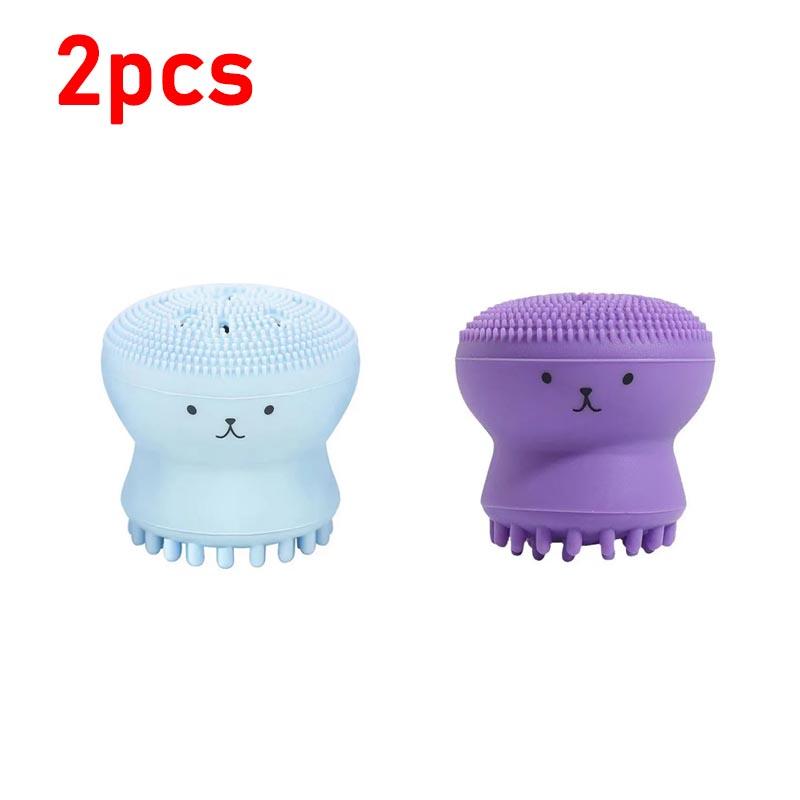 New Face Massage Brush Pore Cleaner Brush Silicone Face Scrubber Skin Care Brush Deep Cleaning Exfoliator Tool XJS02