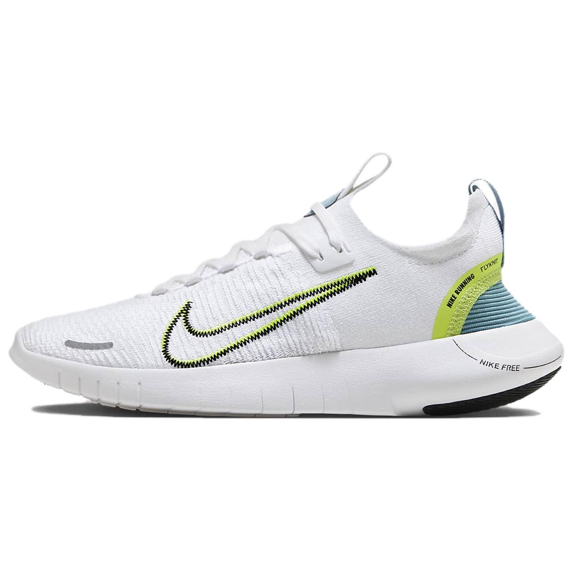 Nike Free RN Next Nature Leichte Weiche Strapazierfähige Atmungsaktive Niedrige Trainings-Laufschuhe Damen Sneaker Weiß Grün DX6482-101 39
