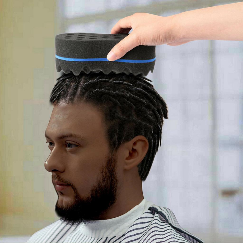 Wave Barber Hair Brush Sponge Tool Dreads Afro Locs Twist Curls Coil Braids