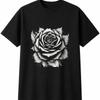 Black Rose Mens Womens T-Shirt Gothic Occult Unisex Novelty Gift Tee Funny