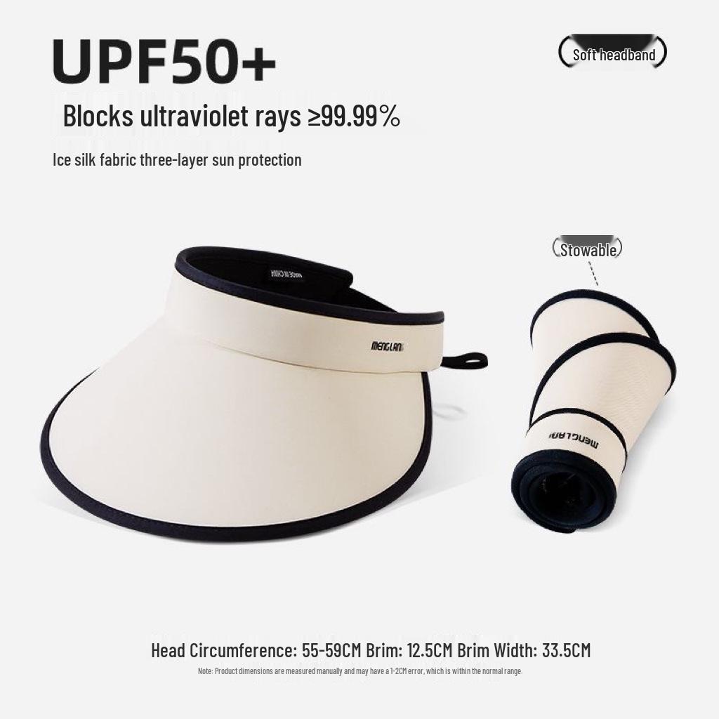 Faltbarer Sonnenhut für Damen mit breiter Krempe und UV-Schutz