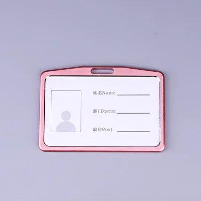 Aluminium Alloy Employee Name ID Card Cover Metal Work Identity Badge ID Business Case Credit Card Holder Wallet Case