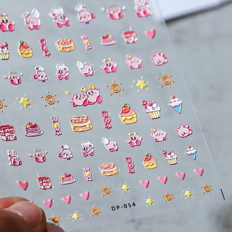 

Dp054 Notebook Pink Cartoon Demon Nail Art Sticker DP054 (stereo)