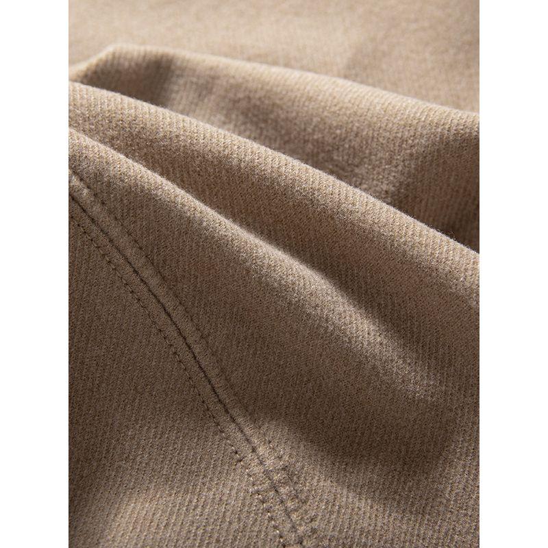 Men's Tops, New Autumn and Winter Solid Color Basic Versatile Loose Long-Sleeved Skin-Friendly Warm Double-Sided Velvet Base Shirt