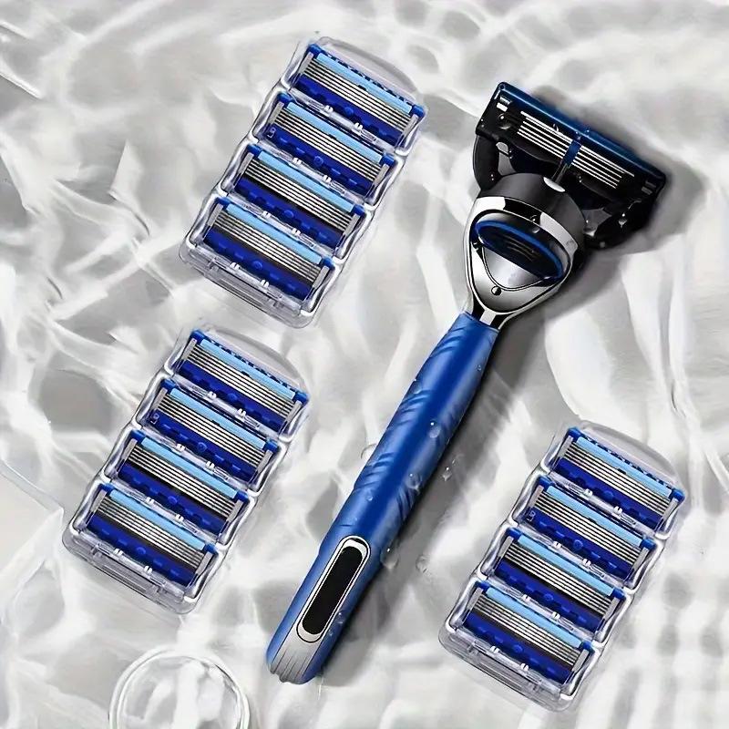 Universal Five-Layer Men's Razor: 5-Blade Manual Shaver Replacement