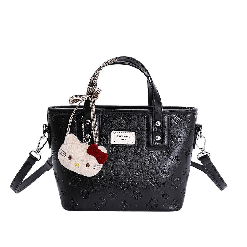 Korean Retro Large Capacity Tote Bag - 2025 Autumn/Winter Casual Shoulder Bag for Women