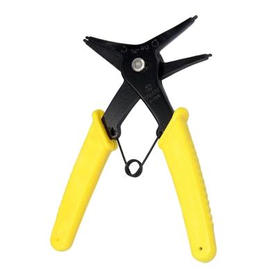 Retaining Clip Pliers Tool, 2-in-1 Internal External Circlip Pliers with Metal Body, Coated Handles, Small Size for Garage Repair and Maintenance