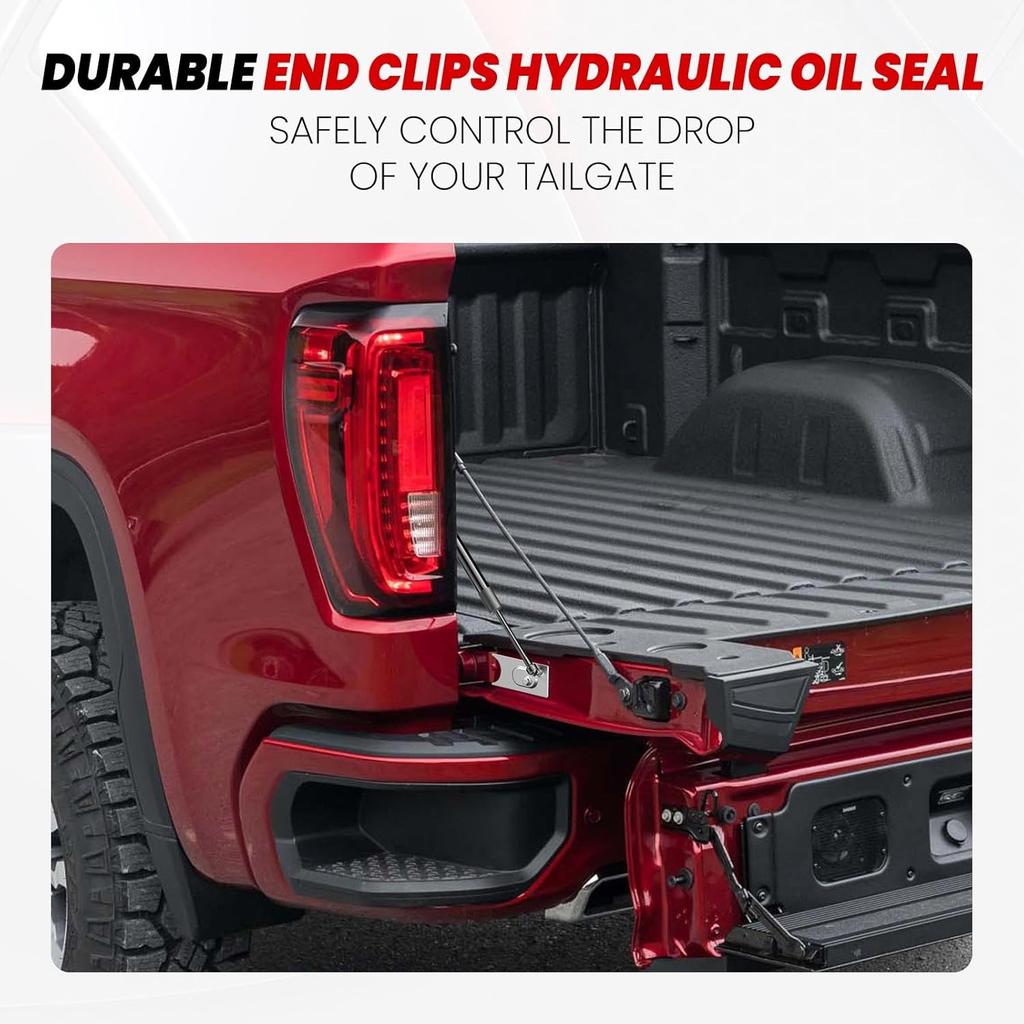 43205 Truck Tailgate Assist Shock Strut Fit For 2017-2024 Ford F-250 / F-350 / F-450 Super Duty, Truck Tail Gate Lift Assist Accessories Black