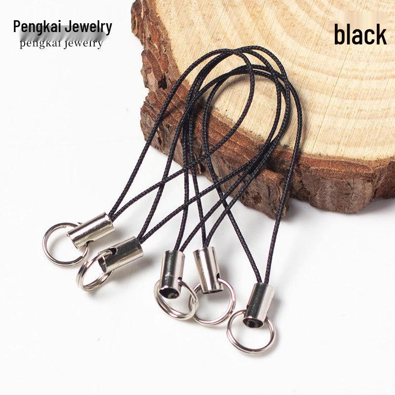 100 Colorful Double Loop Nylon Phone Lanyards - Jewelry Pendant Cords for DIY Accessories