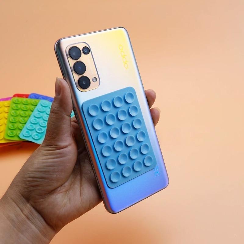 Silicone Suction Pad Back Sticker Suction Cup Phone Holder Silicone Cup Mat Smartphone Wall Stand Fixed For Glass Ceramic Tiles