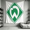 SV Werder Bremen Wandbehang Bedruckte Stoffdecke Dekorative Wandteppiche für Schlafzimmer Wohnzimmer Heimdekoration