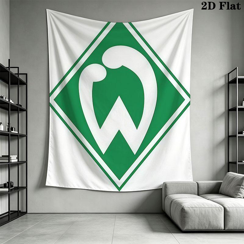 SV Werder Bremen Wandbehang Bedruckte Stoffdecke Dekorative Wandteppiche für Schlafzimmer Wohnzimmer Heimdekoration