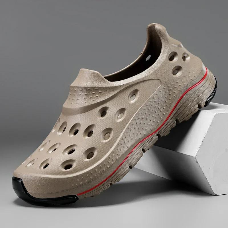 New Sandals Shoes Men Summer Men  Flops High Quality Beach Sandals Anti-slip Casual Shoes Man