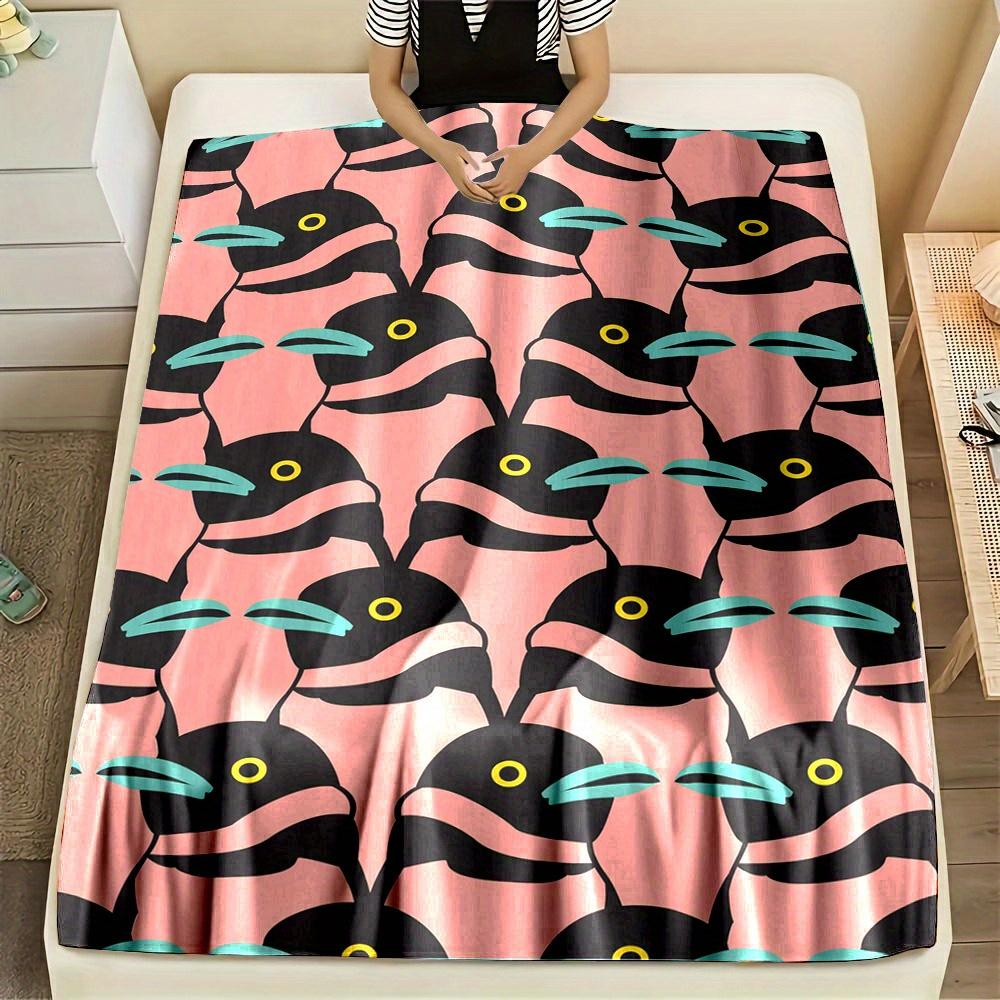 Weiche und flauschige Decke mit Pinguin-Print: Perfekt für alle Jahreszeiten