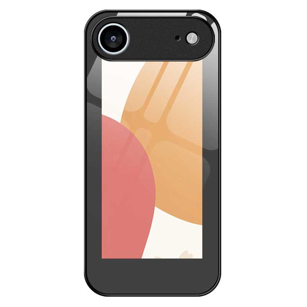 For iPhone 17 Air Case PC TPU Tempered Glass Pattern Printing Anti Drop Phone Back Cover