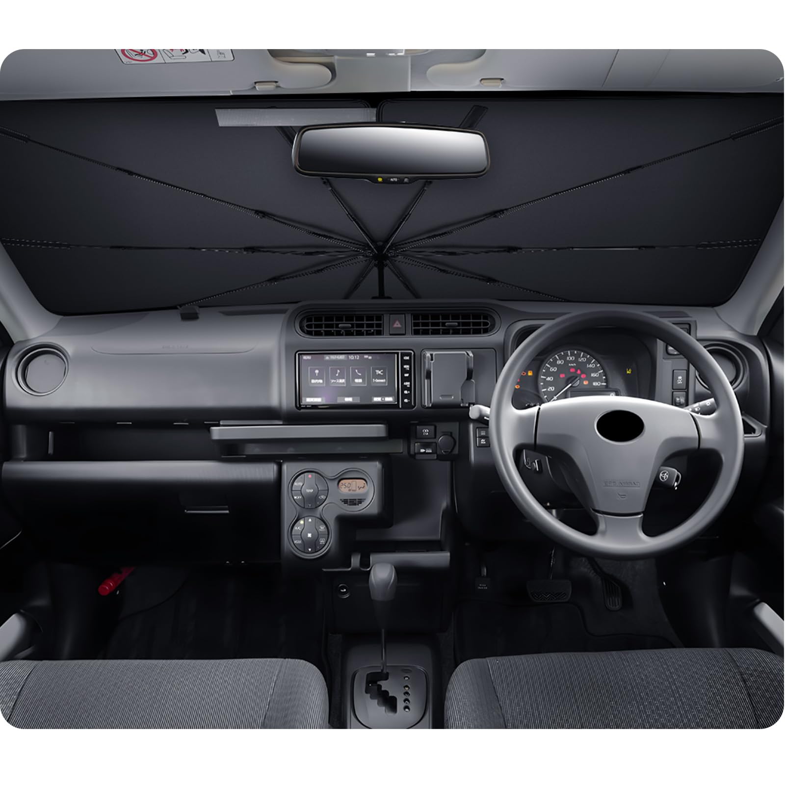 

LUWU Sunshade for the Probox 160 Series and closes like an Probox Accessories Custom Parts Umbrella-Style [Opens umbrella]