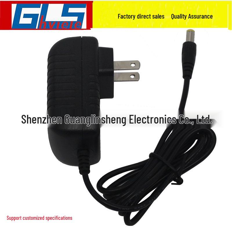 US Standard 24W Power Adapter for Nail Lamps, LED Light Strips, and Monitors - 5V 3A/12V 2A.