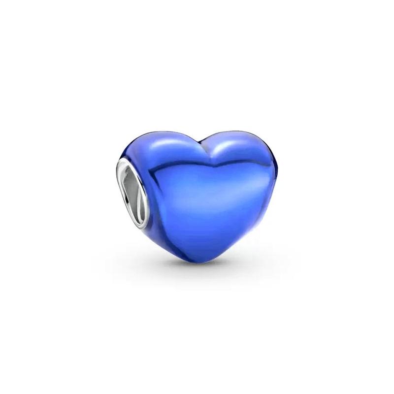 Miniso Multiple Colors Heart Charm Bead Charms Compatible With Authentic Snake copper Bracelets Necklaces Bead Charms Ideal For Diy Jewellery Women Gi