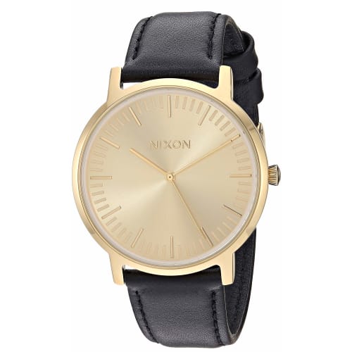 

Nixon Men s Porter Leather Fashion Watch A1058510