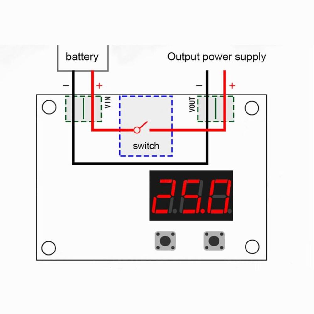 Compact XH-M609 DC Voltage Protection Module Undervoltage Protection Board  for Lithium Battery