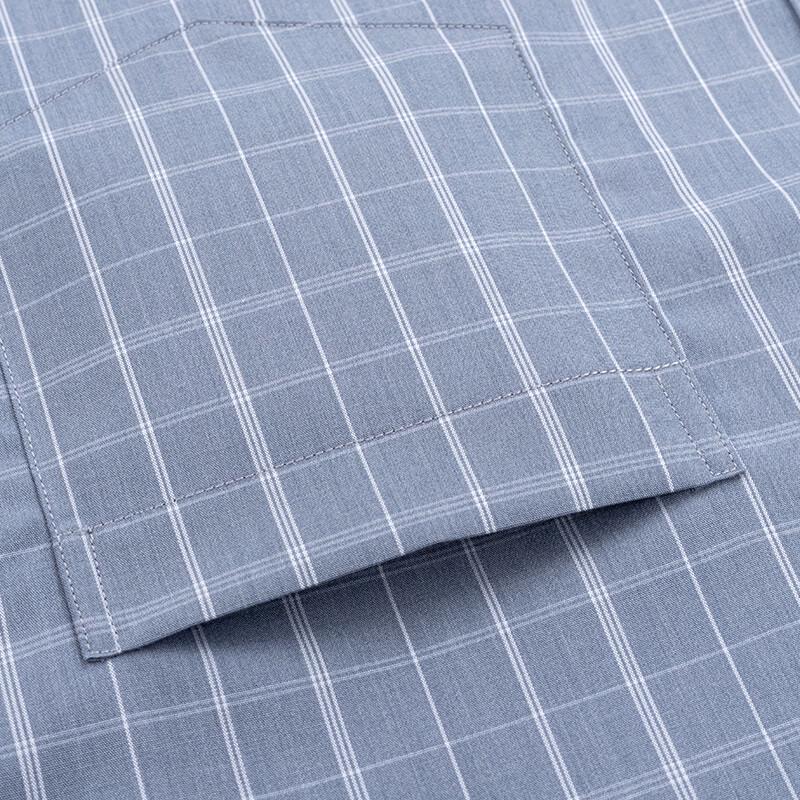 FIRS Men's Business Casual Wrinkle-Resistant Plaid Shirt