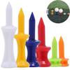 50 Pcs/Pack Professional Golf Tees 25mm-51mm Castle Orange Golfer Accessory Plastic Golf Tees Perfect for Teeing the Ball