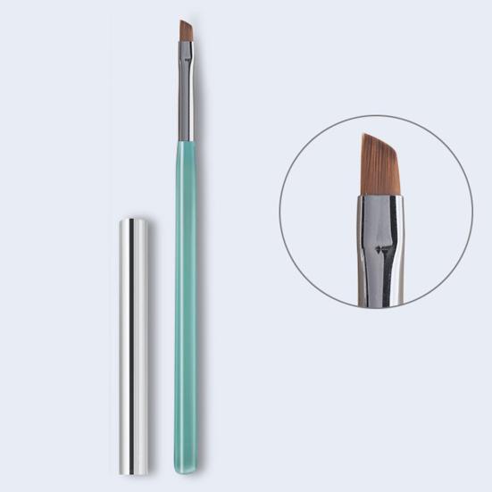 Nail Art Brush Soft Bristles Grip Comfortable Long Handle Reusable Draw Lines Plastic DIY UV Gel