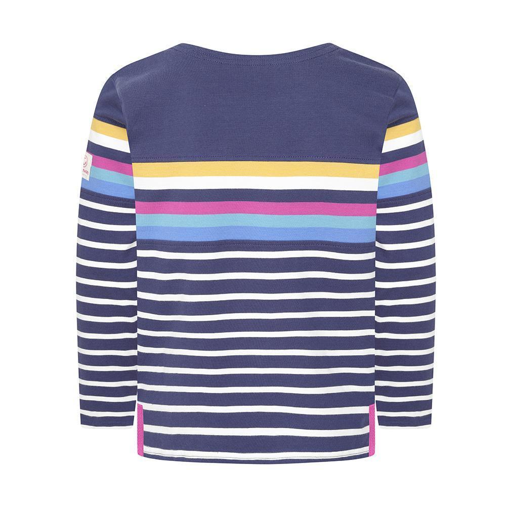 Lazy Jacks Girls Striped Breton Top