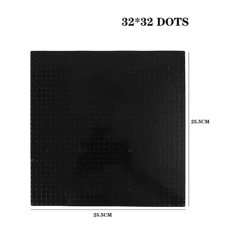 32x32 32x16 16X16 Dots Classic Base Plates MOC DIY Plastic Bricks Baseplates City Building Blocks Figures Construction Toys