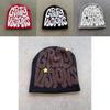 Knit Hat For Winter Men Women Warm Casual Streetwear With Letter Embroidery